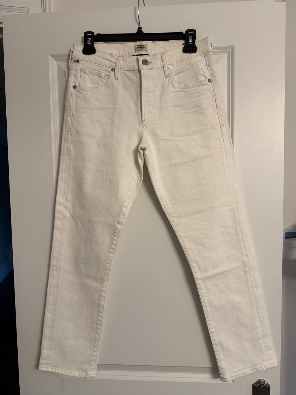 Like New Citizens Of Humanity Emerson Slim Boyfriend White Jeans